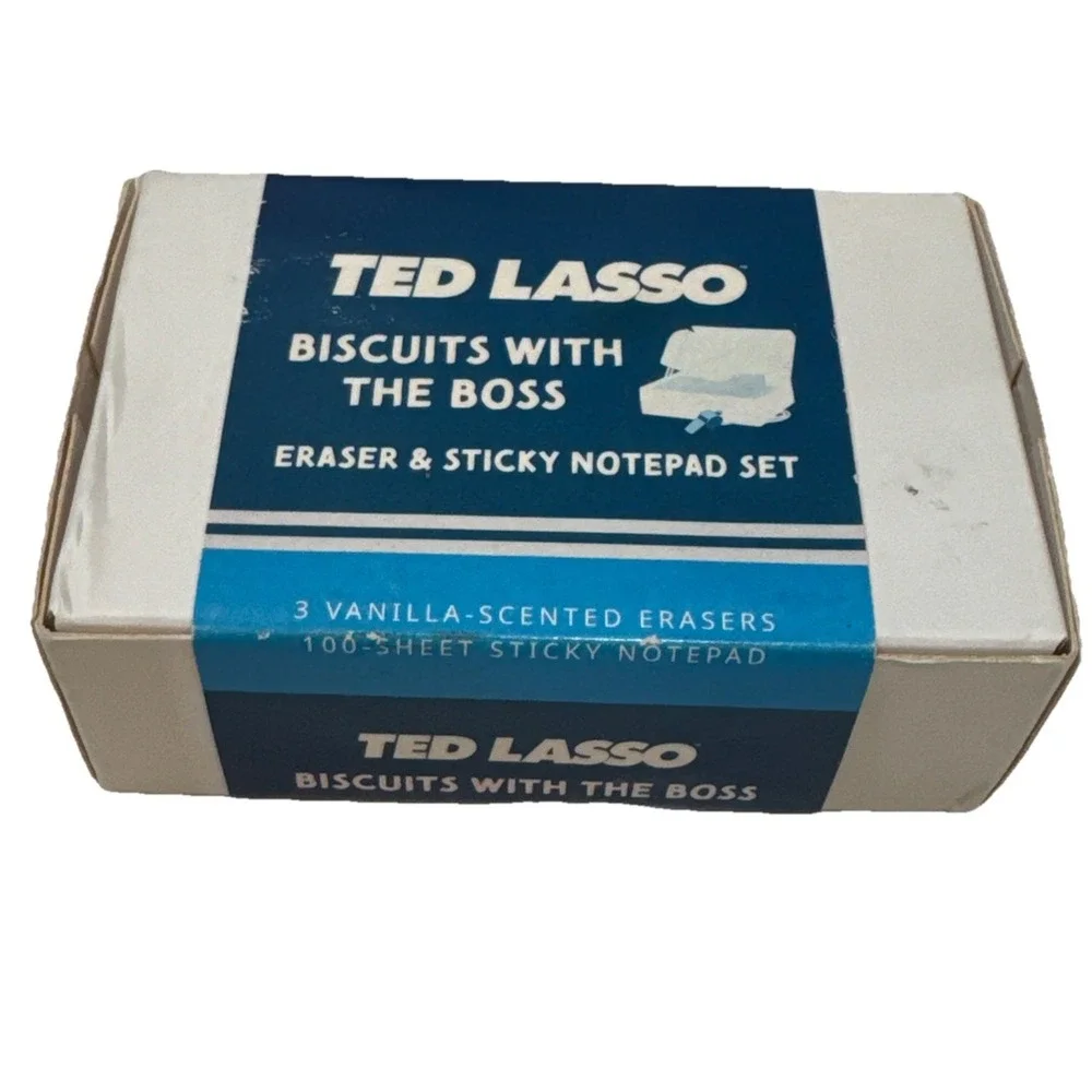 Ted Lasso Biscuits with the Boss Scented Eraser Sticky Notepad‎ Se